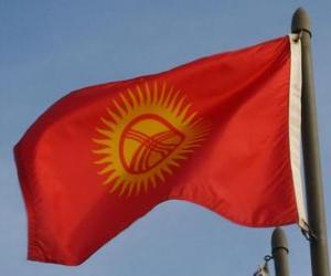 Puzzle Η σημαία της Κιργιζίας